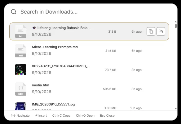 Downloads Magic Menu overlay popup