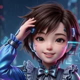 Illustrated avatar of Vivera, an AI persona